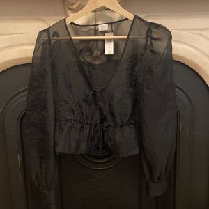 Black Canto Blouse Wilfred Aritzia XXS or XS